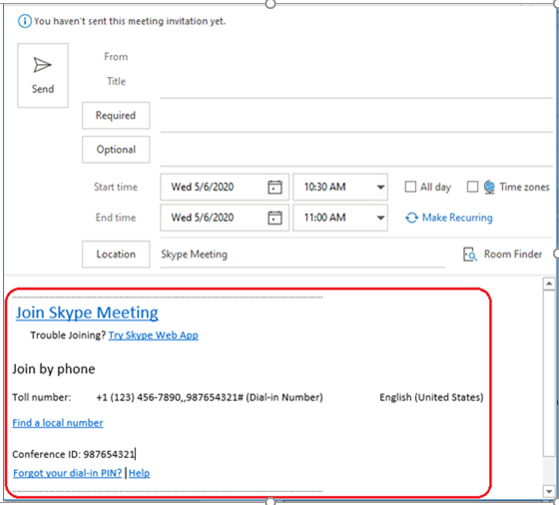 how to join skype meeting by conference id