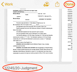 Image of naming the file